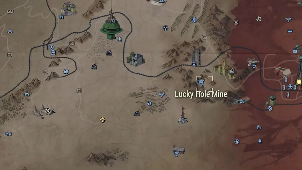 Fallout 76 Lucky Hole Mine Location Guide