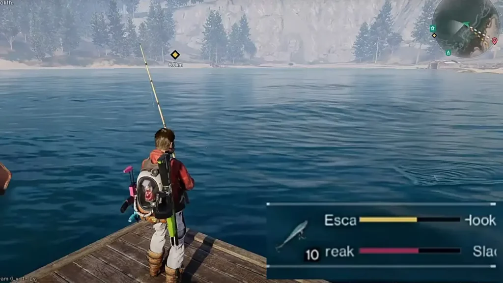 Escaped Hooked Break Slack while fishing once human