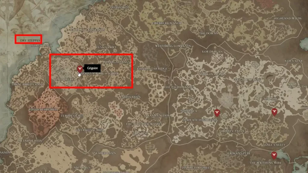 Diablo 4 Hall of the Penitent Map Location Guide