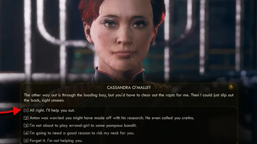 The Outer Worlds Should I Help Or Kill Cassandra O’Malley?