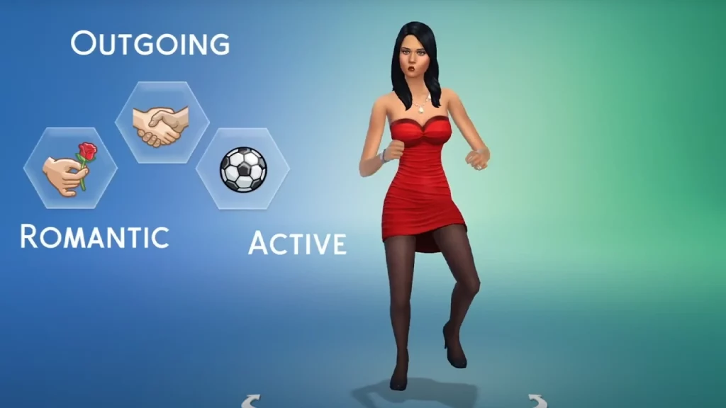 creating an outgoing romantic active sim