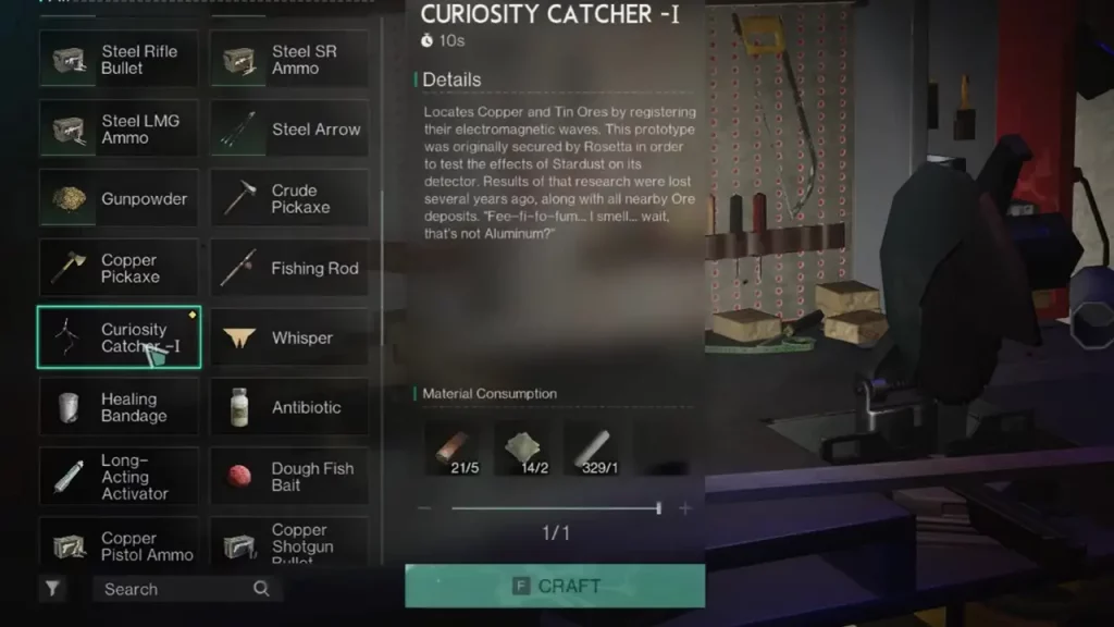 curiosity catcher I to reveal copper ores