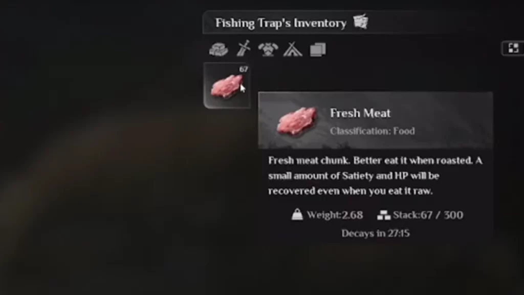 fishing trap bait fresh meat