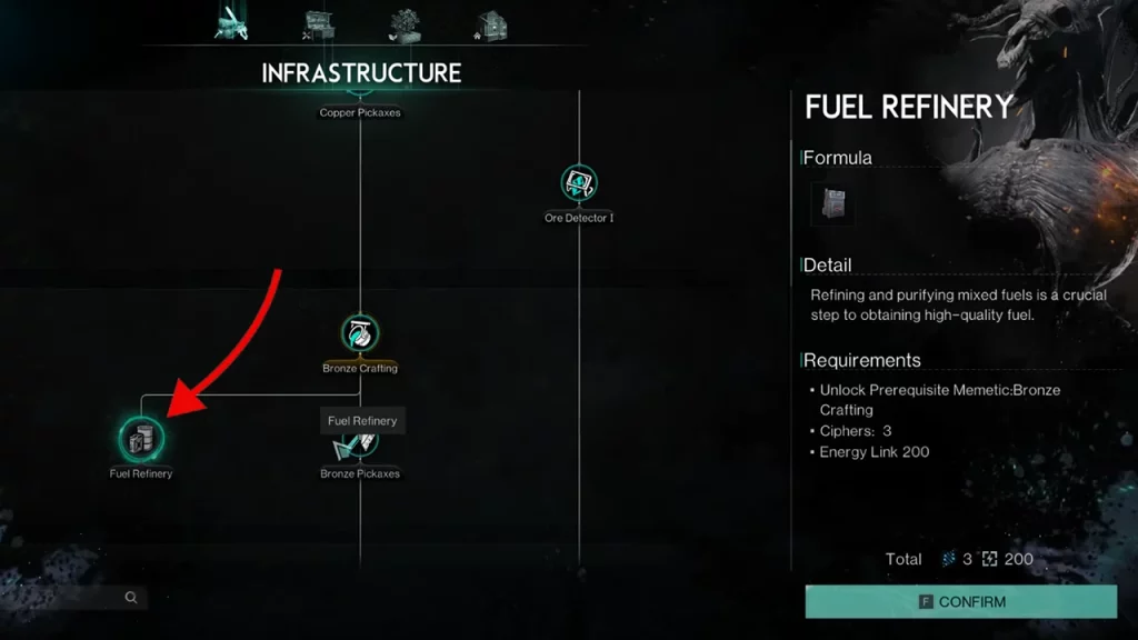 fuel refinery under infrastructure