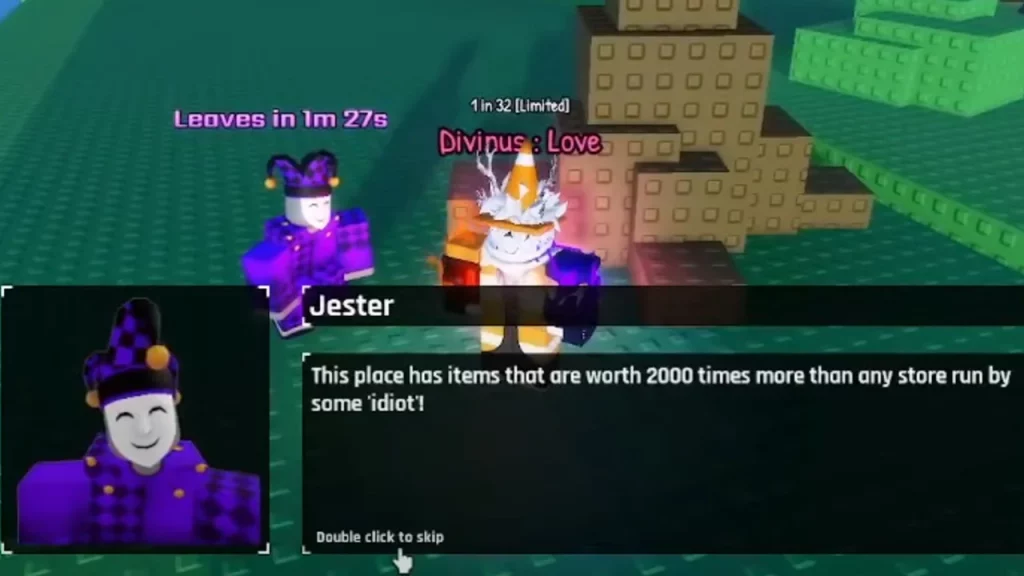 jester merchant leaving timer