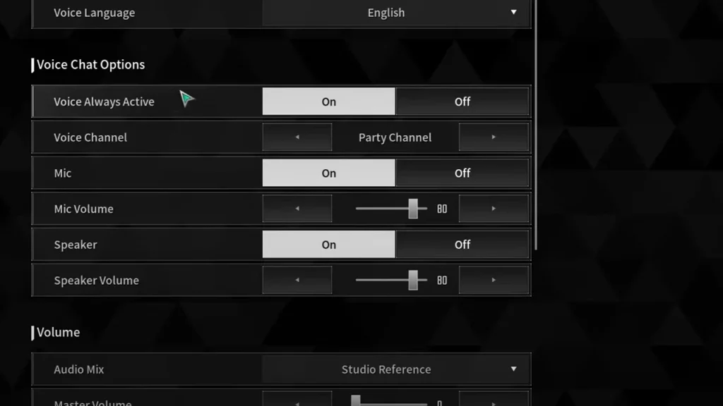 the first descendant voice chat options