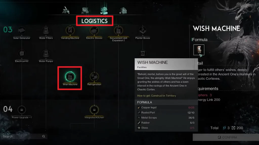 unlock wish machine blueprint from cradle logistics