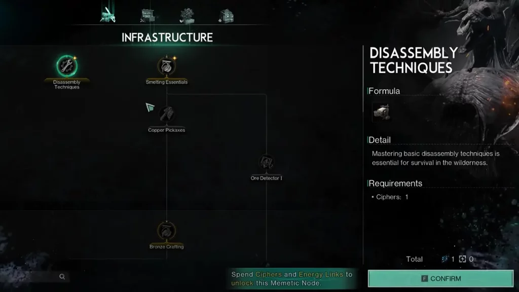 unlocking disassembly bench in once human