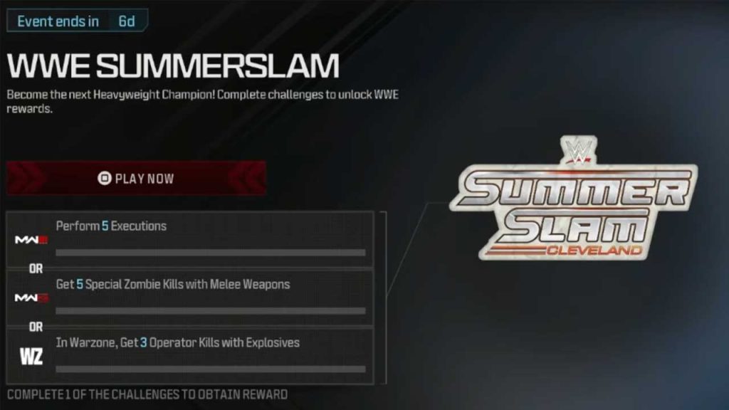 MW WWE Reward: Summer Slam  Sticker