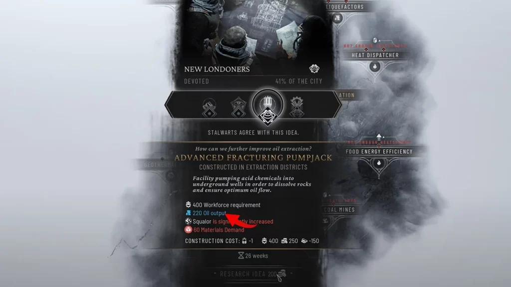 Как получить больше нефти в Frostpunk 2