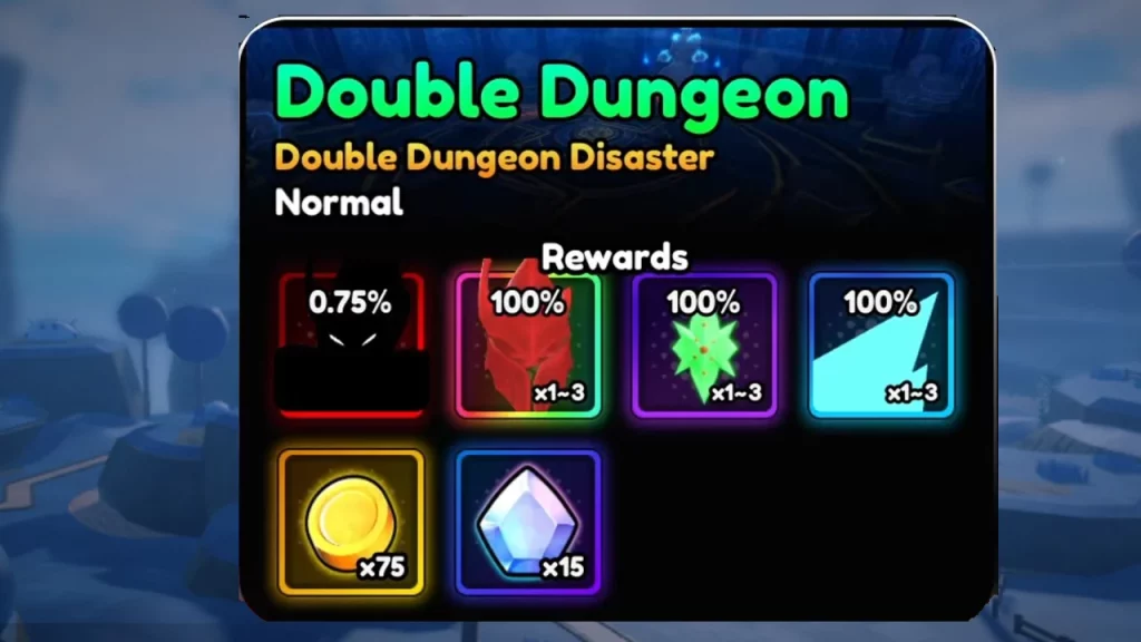 double dungeon disaster rewards includes igros anime vanguards