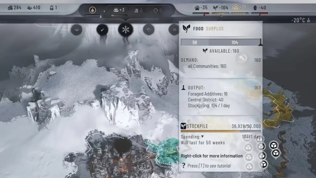 get more food in frostpunk 2