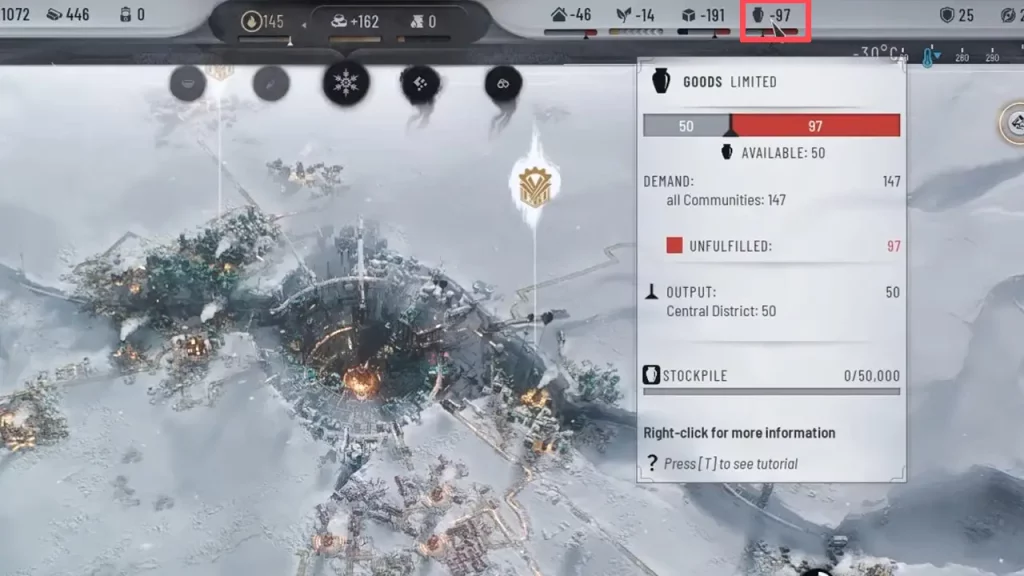 goods scarcity causes crime frostpunk 2