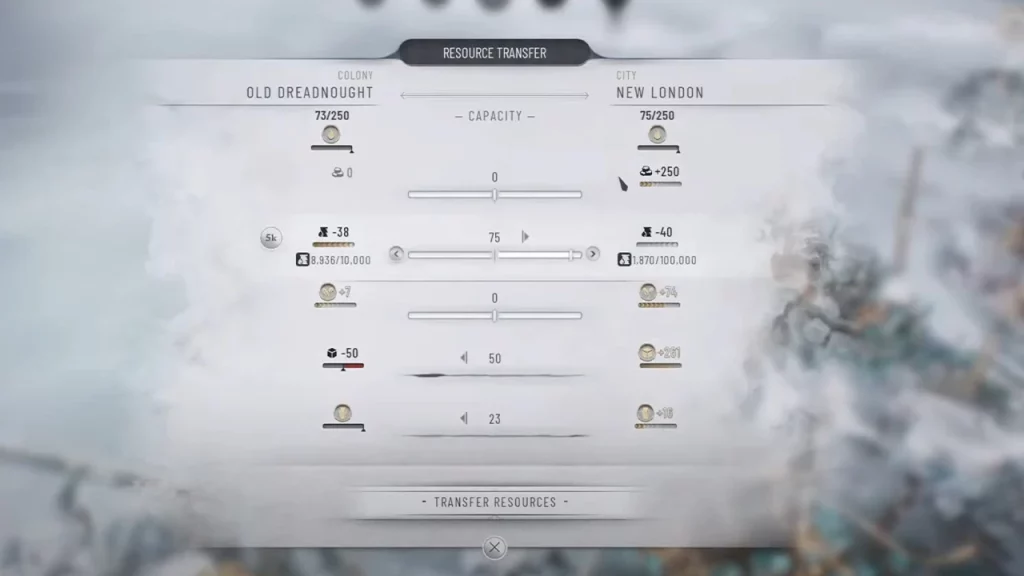 resource transfer of oil in frostpunk 2