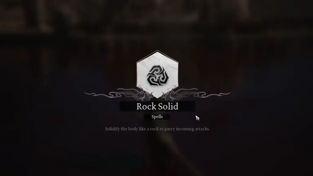 rock solid spell