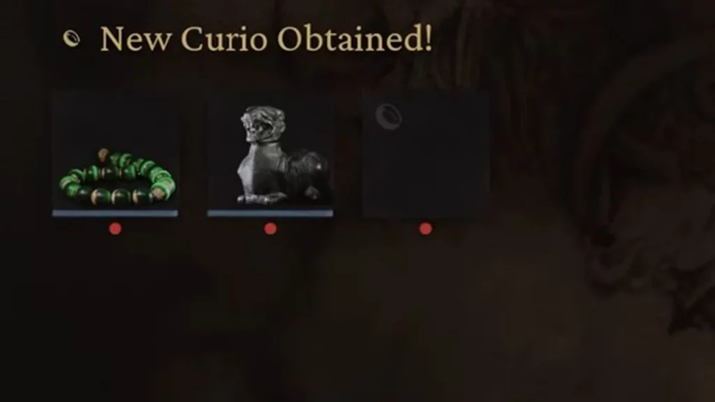 third curio slot unlocked black myth wukong