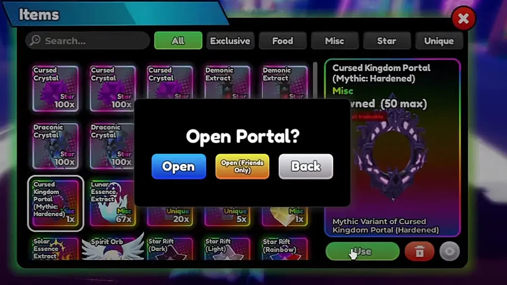 using hardened portal