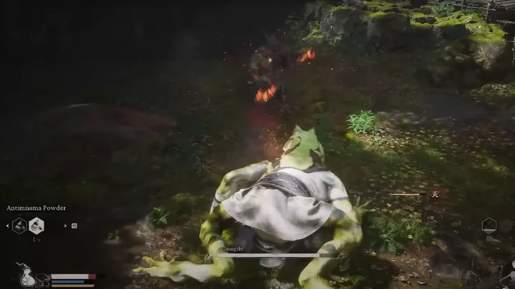 wukong transforms into a frog