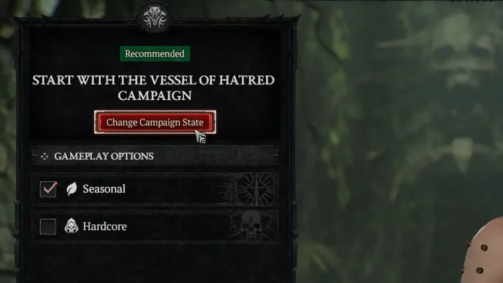 Cómo iniciar el DLC Vessel of Hatred en Diablo 4 (estado de campaña)