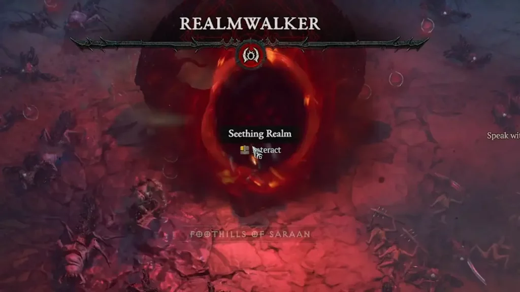 defeat realmwalker diablo 4 to unlock seething realm