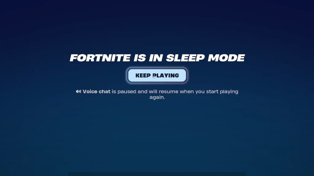 fortnite sleep mode keep playing