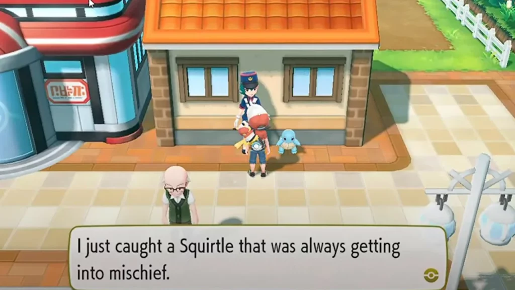 getting a squirtle in pokemon lets go pikachu