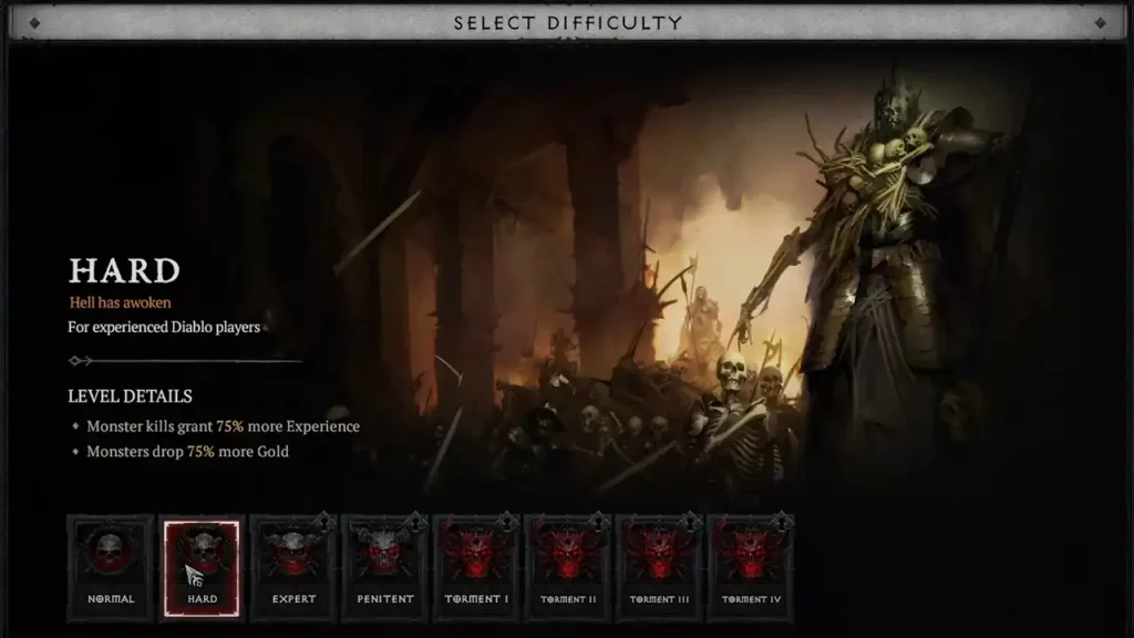 hard difficulty diablo 4 for experienced players