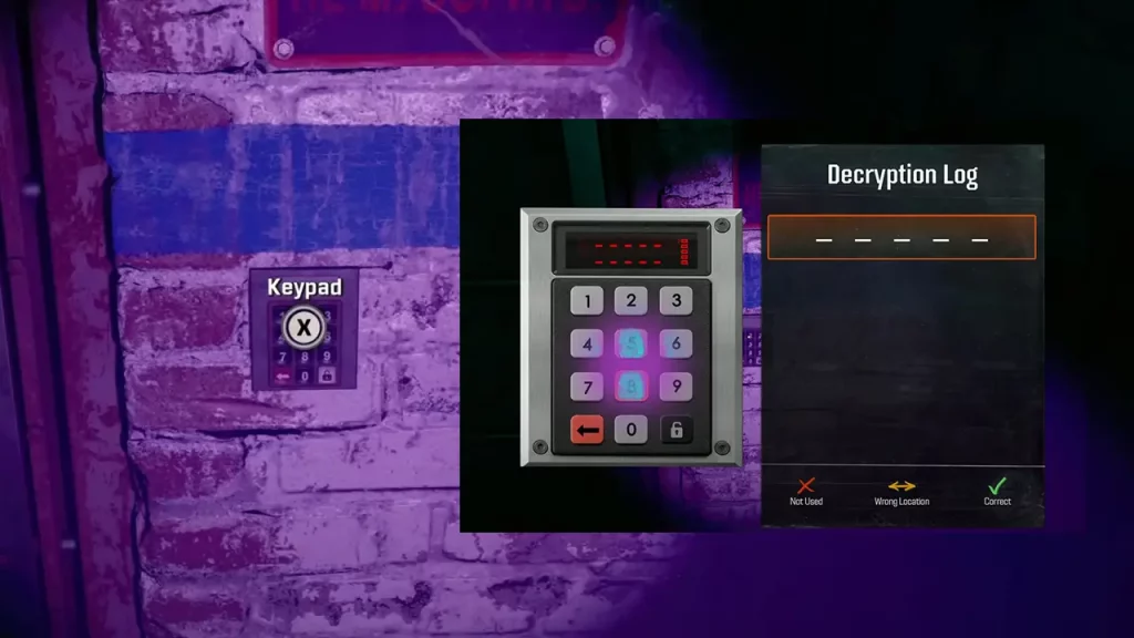 keypad decryption log black ops 6