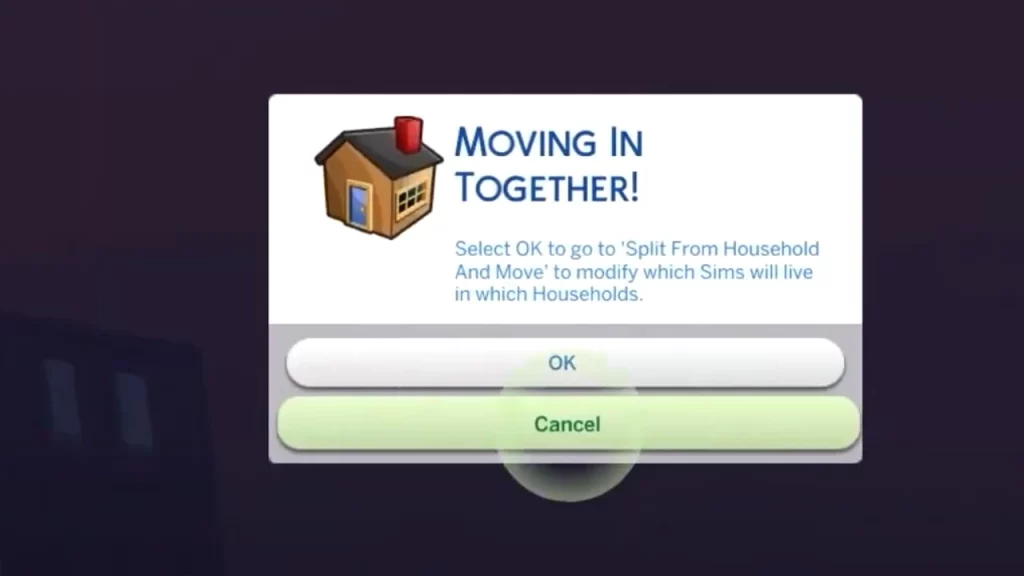 moving in together in sims 4