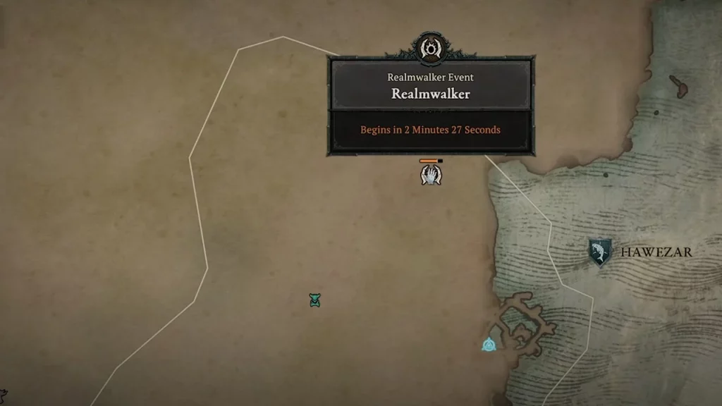 realmwalker event on map