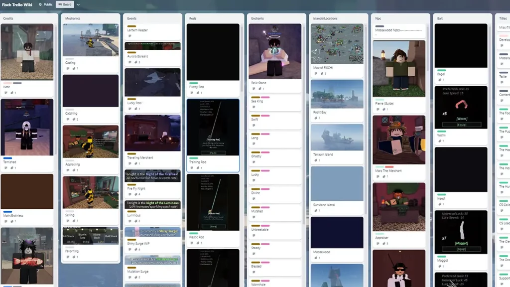 roblox fisch trello board