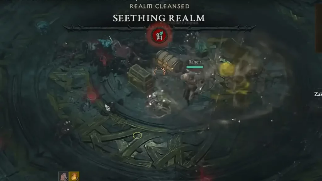 seething realm cleansed