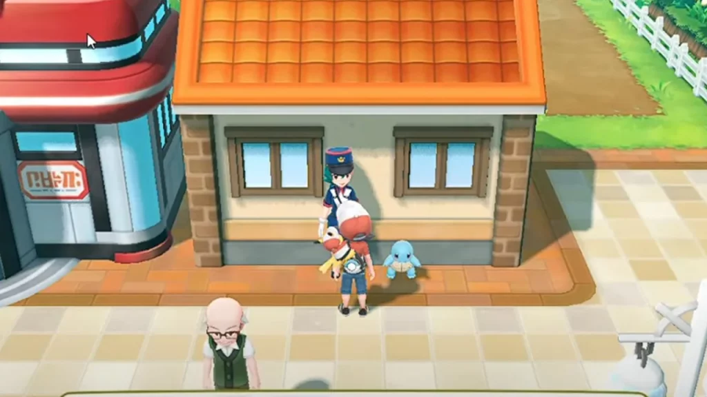 talking to guard pokemon lets go pikachu