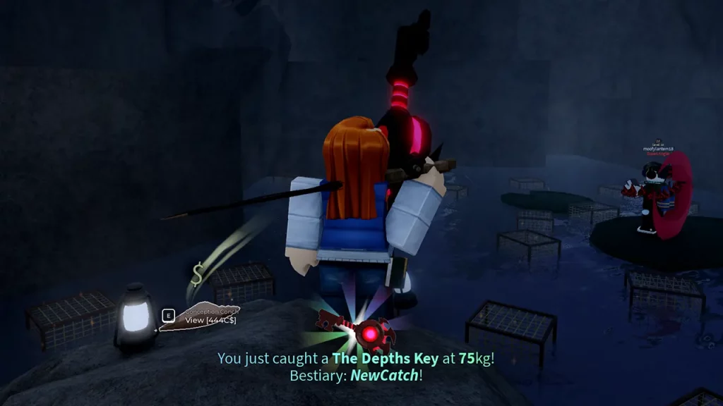 catching the depths key from vertigo