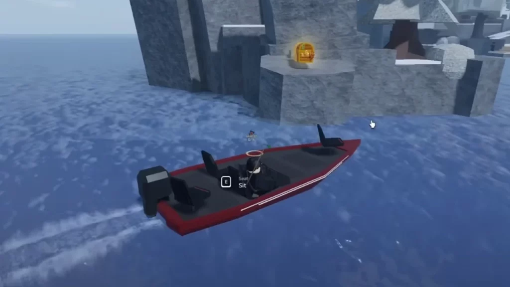 treasure chest found via map in roblox fisch