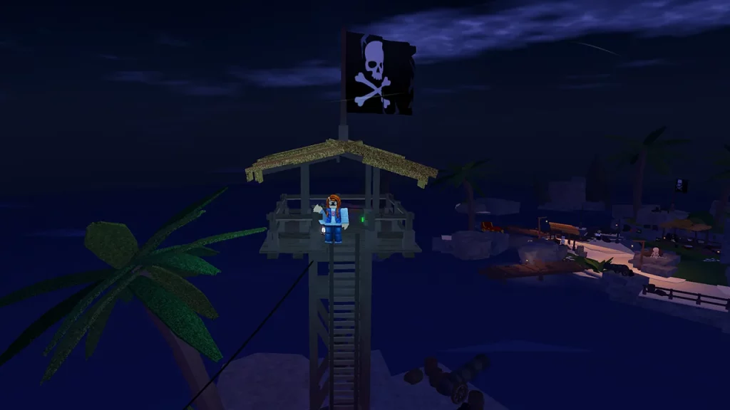 forsaken shores button location