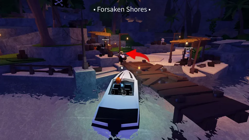 forsaken shores innkeeper npc location