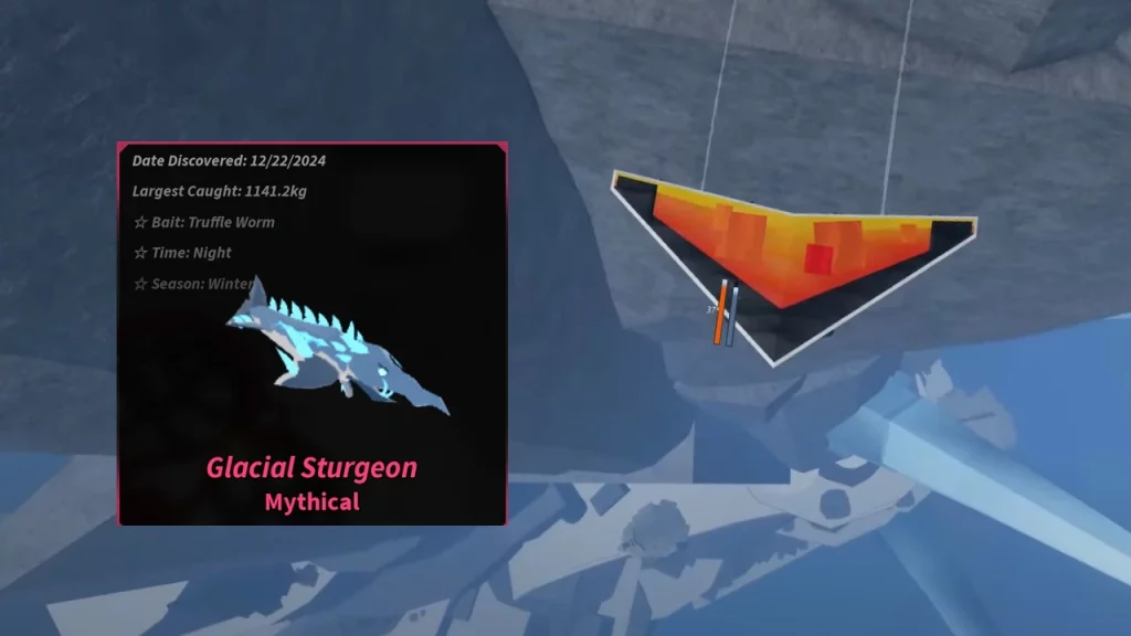 glacial sturgeon in cryogenic canals fisch