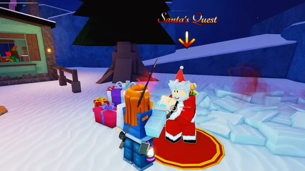 how to complete santa quest fisch