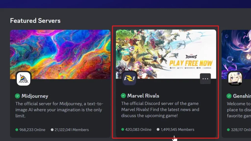 marvel rivals discord server