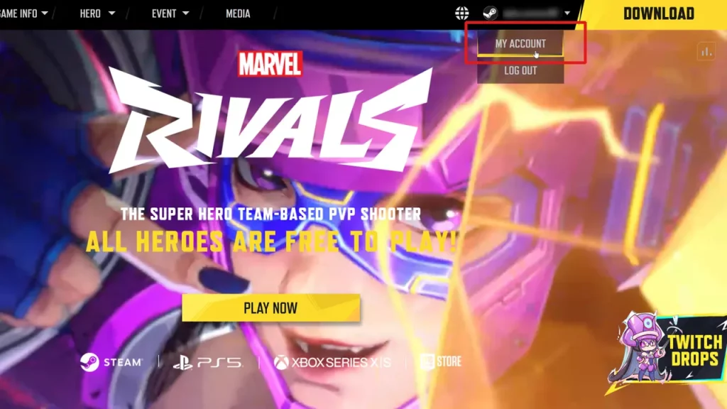 marvel rivals website login