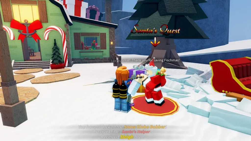 santa quest 1 rewards with regular token fisch