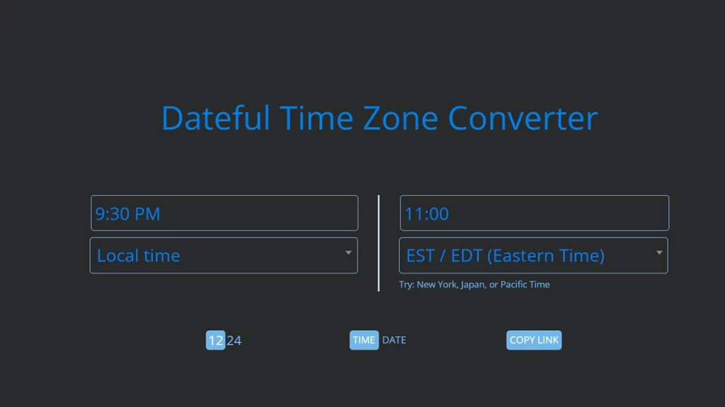 time zone converter