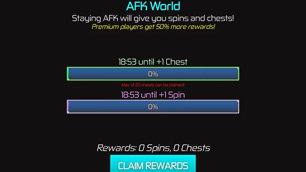 afk world to get chests and spins for lotus in jujutsu infinite