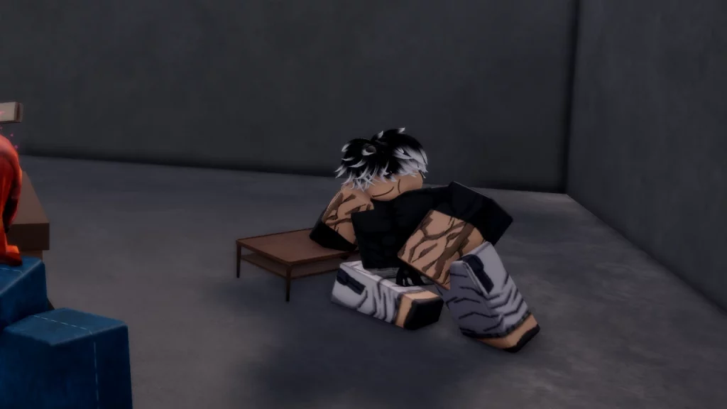 cursed sit emote jujutsu infinite