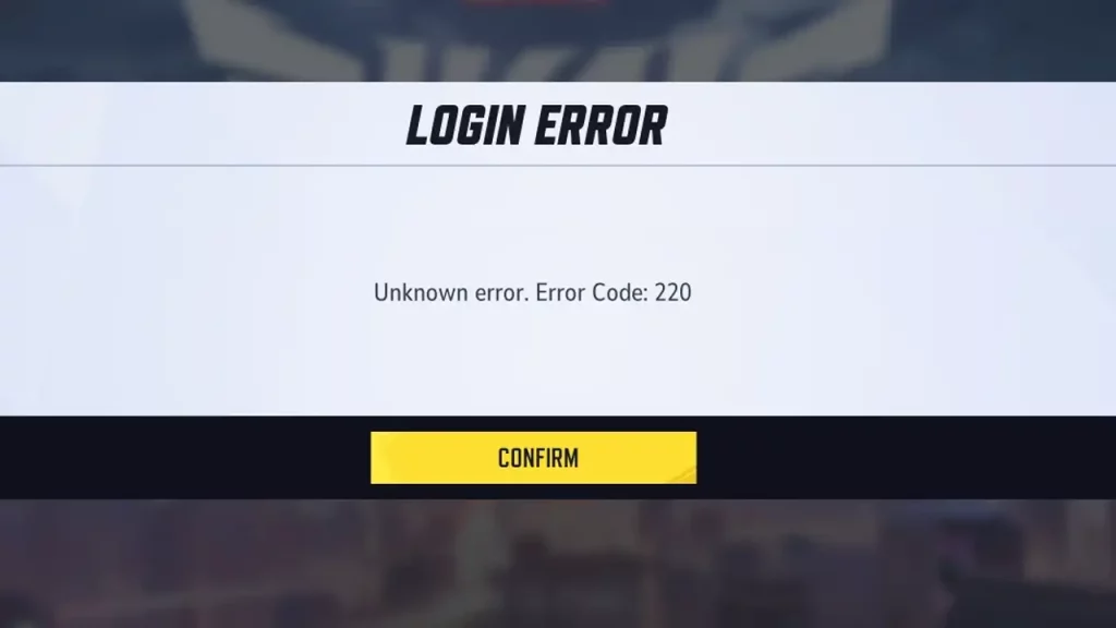 marvel rivals unknown login error code 220