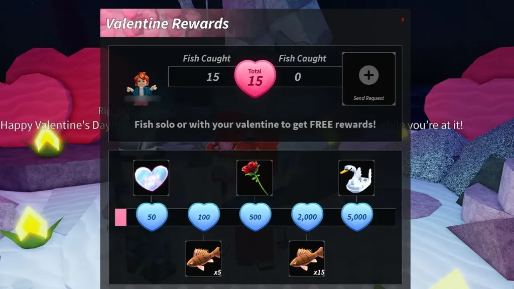 valentines day event fisch