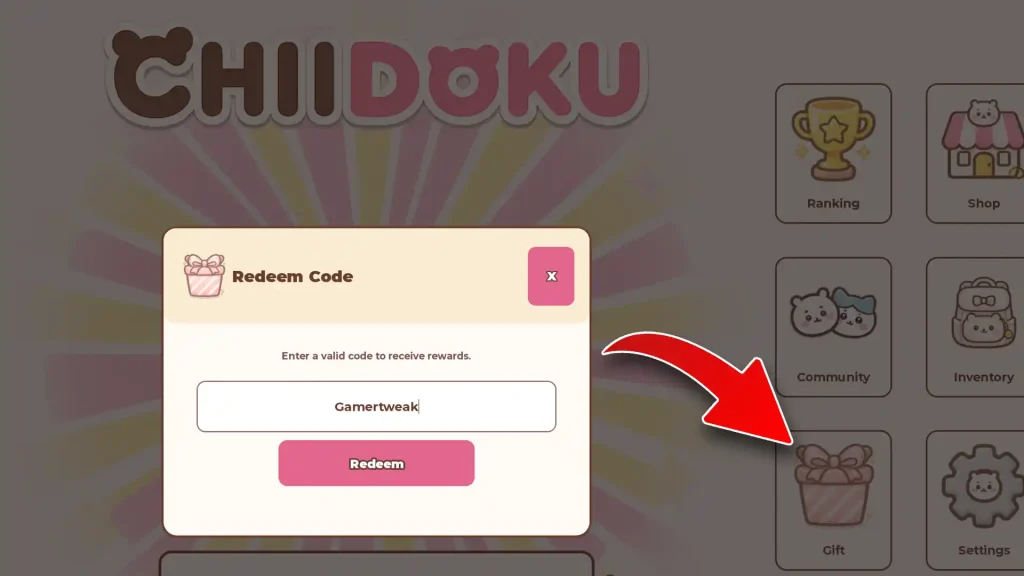 Chiidoku Codes Redeem