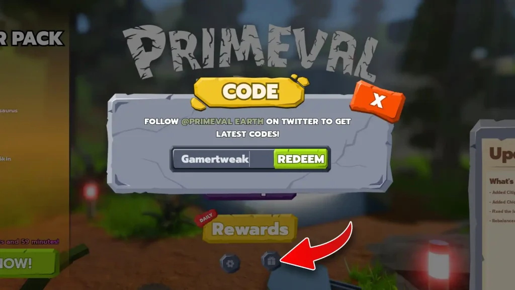Primeval Earth Codes Redeem