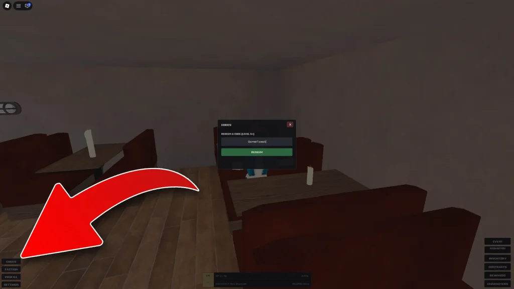 How to Redeem Codes in CQB Hell